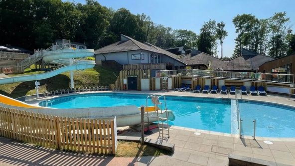 Indoor and outdoor swimming pools